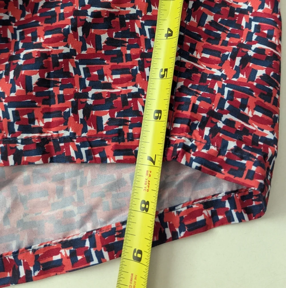 Mr.Swim Geo Chevron Red/Orange Mesh Swim Trunk Shorts Size XXL NWT